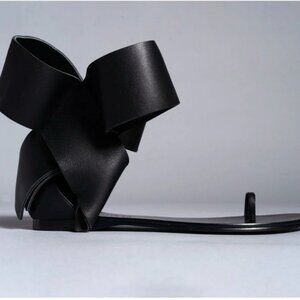 Aminah Black Bow Sandals